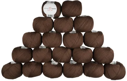 Infinity Hearts Rose 8/4 Garnpakke Unicolor 219 Brun - 20 stk - Infinity Hearts Rose 8/4 Garnpakke Unicolor 219 Brun - 20 stk